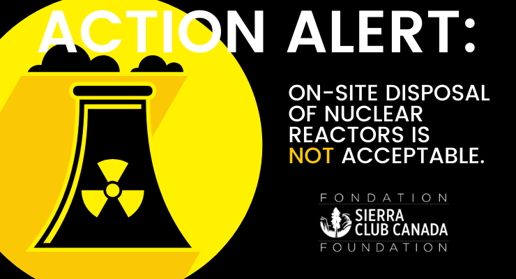 On-site Disposal Of Nuclear Reactors Is  Not Acceptable.	